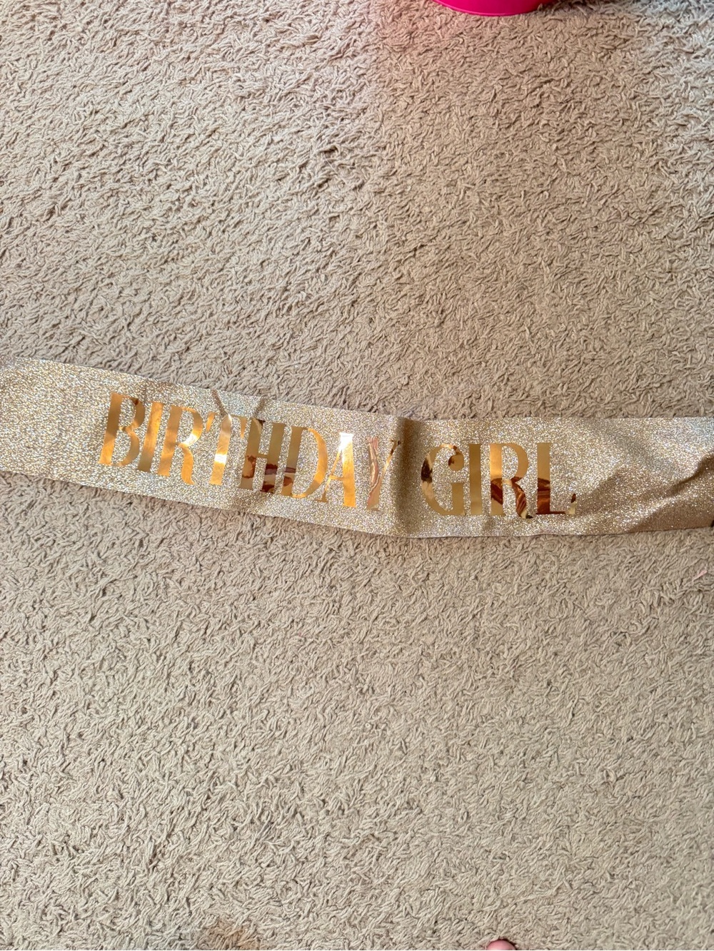 Amazon Gold Glitter "Birthday Girl" Sash